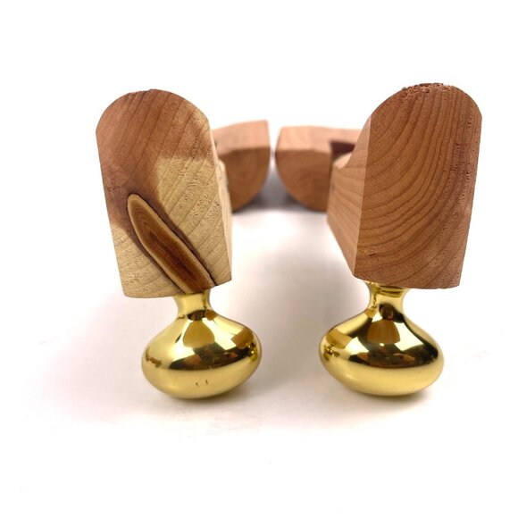 2 Pairs Men’s Cedar Wood Shoe Trees – Adjustable Spring Tension Size 8-10 - Picture 6 of 6